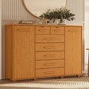 Ver mais imagens de Cômoda Sapateira 2 Portas 7 Gavetas com Chave Riviera A04 Cinamomo - Lyam Decor