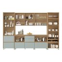 Ver imagem 5 de Cozinha Rainha 6 Peças 10 Portas Cristaleira Reflecta 100% MDF Verde