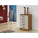 Ver imagem 2 de Cômoda Tati 5 Gavetas para Quarto Cinamomo Off White Formimóveis