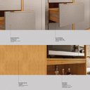 Ver imagem 4 de Cozinha Completa com Balcão Paneleiro Duplo Forno em MDF 4 Peças 9 Portas 4 Gav 270cm Cinamomo Nude 