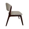 Cadeira Kethellen Premium Madeira Maciça Castanho Linho Bege - 4