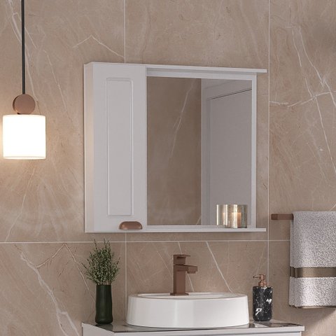 Espelheira para Banheiro Catarina 60cm - Fabribam Gabinetes