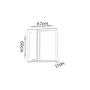 Ver imagem 3 de Espelheira para Banheiro Catarina 60cm - Fabribam Gabinetes