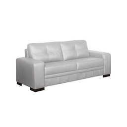 Jogo de Sofá 2 e 3 Lugares Couro Milano Branco - Arte Sala - 3