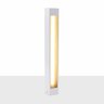 Poste Balizador de Jardim Externo Branco + Led T8 60cm Luz Quente St2946 - 3