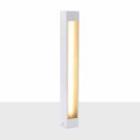 Ver imagem 3 de Poste Balizador de Jardim Externo Branco + Led T8 60cm Luz Quente St2946
