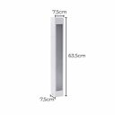 Ver imagem 2 de Poste Balizador de Jardim Externo Branco + Led T8 60cm Luz Quente St2946