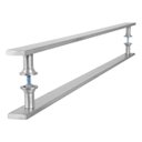 Ver imagem 2 de Puxador Barra Chata Inox Escovado Para Porta Madeira 150 cm