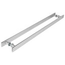 Ver imagem 5 de Puxador Barra Chata Inox Escovado Para Porta Madeira 120 cm
