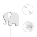 Ver imagem 3 de Luminária Abajur Parede Elefante Madeira G9 30cm Decoração:Branco