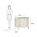 Ver imagem 3 de Balcão de Cozinha sem Tampo 70cm 2 Portas Luci Luciane Móveis