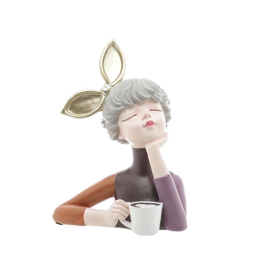 Figura Decorativa Wolff com Xícara 21cm x 29cm - 2