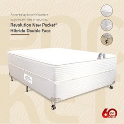 Colchão Casal Castor Revolution New Pocket Hibrido Double Face 138x188x30 - 2