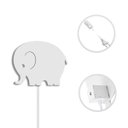 Ver imagem 3 de Luminária Abajur Parede Elefante Madeira G9 30cm Decoração:Branco
