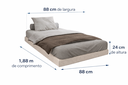 Ver imagem 3 de Base Cama Box Flutuante Solteiro 88x188