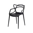 Ver imagem 1 de Kit 4 Cadeiras Allegra Preta Empilhável para Sala de Jantar , Cozinha e Varanda