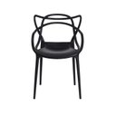 Ver imagem 3 de Kit 4 Cadeiras Allegra Preta Empilhável para Sala de Jantar , Cozinha e Varanda