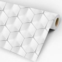 Ver imagem 1 de Papel de Parede Aspecto 3d Geométrico Autoadesivo