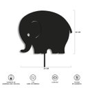 Ver imagem 5 de Luminária Abajur Parede Elefante Madeira G9 30cm Decoração:Preto