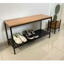 Ver imagem 6 de Banco Sapateira Metal Porta Sapatos Para Entrada De Casa
