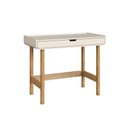 Ver imagem 1 de Escrivaninha 1 Gaveta 100cm Orgânica Pé Madeira Aura Artesano | Offwhite - Artesano Home