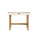 Ver imagem 2 de Escrivaninha 1 Gaveta 100cm Orgânica Pé Madeira Aura Artesano | Offwhite - Artesano Home