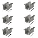 Ver imagem 1 de Fixador Grampo Intermediário Middle Clamp Tipo U Placa Painel Solar Alumínio e Inox | Perfil Master