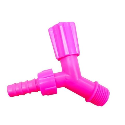 Kit 5 Torneiras Para Tanque E Jardim Bico 3/4 Rosa Neon