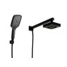 Ducha Preto Fosco Autolimpante em Abs com Ducha Manual com Trava - 1