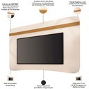 Ver imagem 3 de Rack para Sala Martina com Painel para TV 80 pol Orgânico Ermione B01 Off White Cinamomo - Lyam Deco