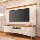 Ver imagem 2 de Rack para Sala Martina com Painel para TV 80 pol Orgânico Ermione B01 Off White Cinamomo - Lyam Deco