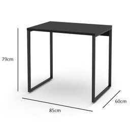 Escrivaninha Stell 0.85 Preto Fosco - 2