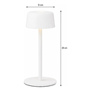 Ver imagem 4 de Luminária de Mesa Recarregável sem Fio Ailati 1+1 Branca Touch