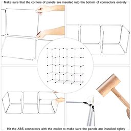 Estante Modular 10 Módulos Sapateira, Guarda-roupa e Organizador Multiuso para Lavanderia e Quarto - 5