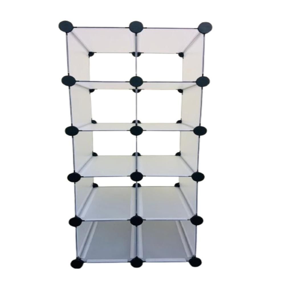 Estante Modular 10 Módulos Sapateira, Guarda-roupa e Organizador Multiuso para Lavanderia e Quarto - 2