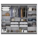 Ver imagem 2 de Guarda-roupa Casal Maxel Paris 8 Portas Mdp Ônix Fosco