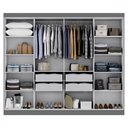 Ver imagem 5 de Guarda-roupa Casal Maxel Paris 8 Portas Mdp Ônix Fosco