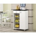 Ver imagem 2 de Fruteira Natasha 1 Porta 1 Gaveta e 3 Cestos Branco/preto