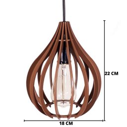 Luminária Pendente Fabricante para Sala Corte A Laser Mdf - 4