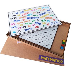 Jogo Matemático Lince Educativo para Crianças Ensino Fundamental Mdf Zanline