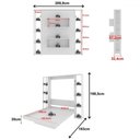 Ver imagem 4 de Cama Articulada de Casal 8 Prateleiras e 2 Nichos Branco Cm8040