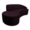 Ver imagem 7 de Sofá Decorativo 3 Lugares 210cm Abby Encosto Direito Curvo Veludo Uva G15 - Gran Belo