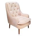 Ver imagem 2 de Kit Amamentação Poltrona, Puff e Almofada Suede Bege Dominic Decor Lille