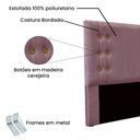 Ver imagem 5 de Kit Cabeceira e Calçadeira Recamier Casal 1,40m Uva -