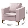 Poltrona Decorativa Riviera Veludo Rose - Speciale Home - 6