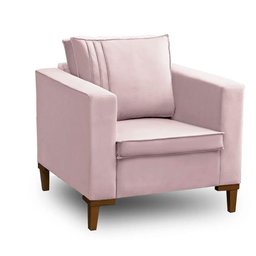 Poltrona Decorativa Riviera Veludo Rose - Speciale Home - 1