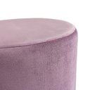 Ver imagem 2 de Puff Banqueta em Metal e Veludo Rose Decorativa 42x35cm