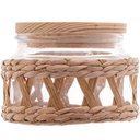 Ver imagem 6 de Kit 10 Potes Herméticos Vidro Sisal Tampa Madeira 350ml Wolff para Mantimentos Temperos