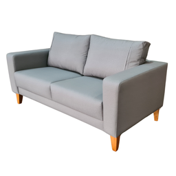 Sofá de Living Argélia Acquablock Pé Trapézio 170cm - Cinza - 2