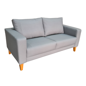 Sofá de Living Argélia Acquablock Pé Trapézio 170cm - Cinza